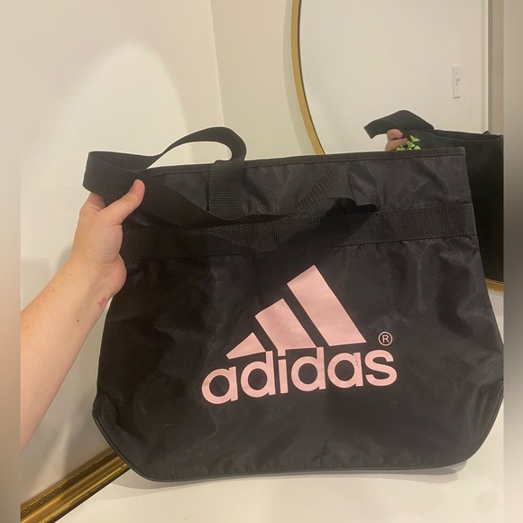 Adidas Pink Logo Tote Bag - Picture 1 of 8